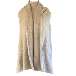 Soft Surroundings sz OS Arielle wrap with pockets beige speckle NWT